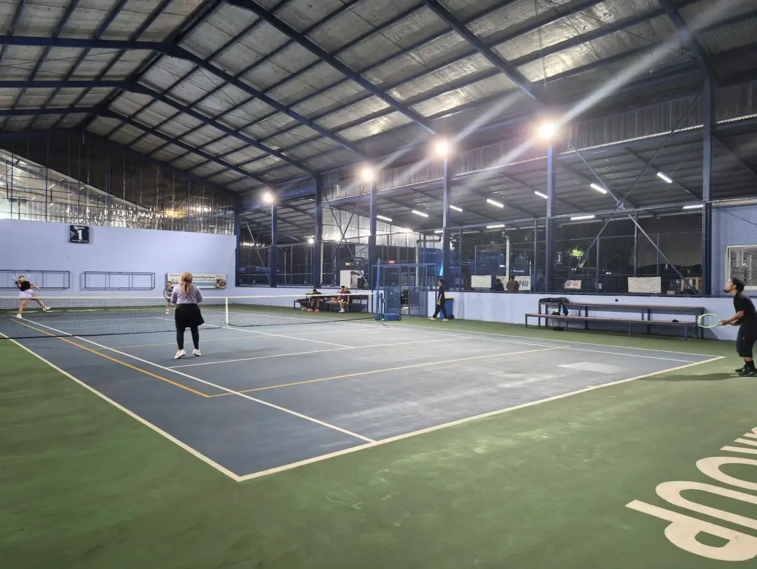 Tennis at night